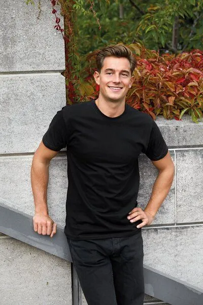 Neutral Neutral® Workwear T-Shirt Herren / Damen Unisex Neutral Bio Baumwolle rPET, Navy, – Produktbild 3 von 4