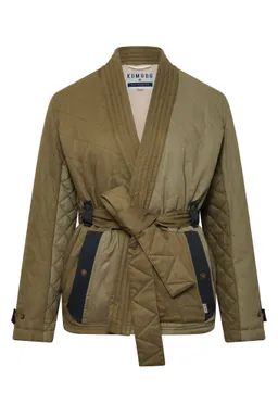 KOMODO KOMODO Damen vegan Jacke Zuri Biologisch Baumwolle Patchwork Grün – Produktbild 1 von 1