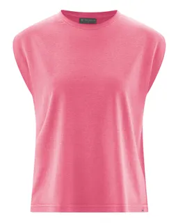 HempAge Hempage Damen vegan Ärmelloses T-Shirt In Hibiskusrosa – Produktbild 1 von 1