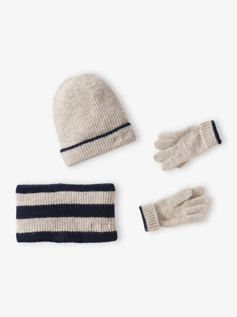 Vertbaudet Jungen-Set COOL KIDS, Graublau, – Produktbild 1 von 4