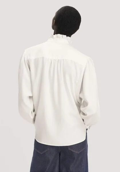 hessnatur hessnatur Bluse Relaxed aus reiner TENCEL Lyocell, Naturweiss, – Produktbild 2 von 4