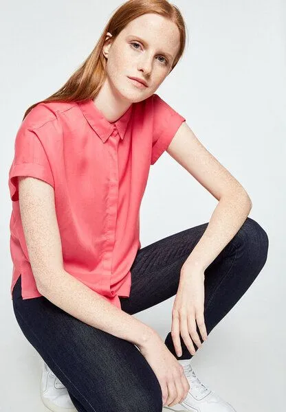 ARMEDANGELS ARMEDANGELS ZONJAA - Damen Bluse aus TENCEL Lyocell, Pink rose, – Produktbild 3 von 4