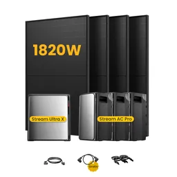 EcoFlow EcoFlow Stream Ultra X, All-in-One Speicher für Balkonkraftwerke, mit 4 x 455 Bifaziale Solarmodule, by Powerness - Stream Ultra X + 3 x Stream AC Pro | 9600Wh / ohne Zubehör / Selbstabholung – Produktbild 1 von 1