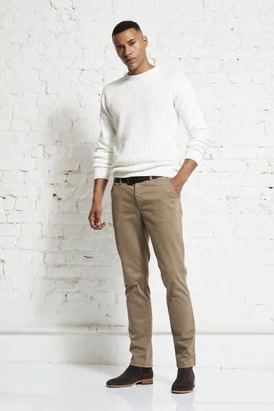 Wunderwerk Wunderwerk Herren Hose aus Biobaumwolle "Jim slim Chino", Beige (clay beige 240), – Produktbild 1 von 2