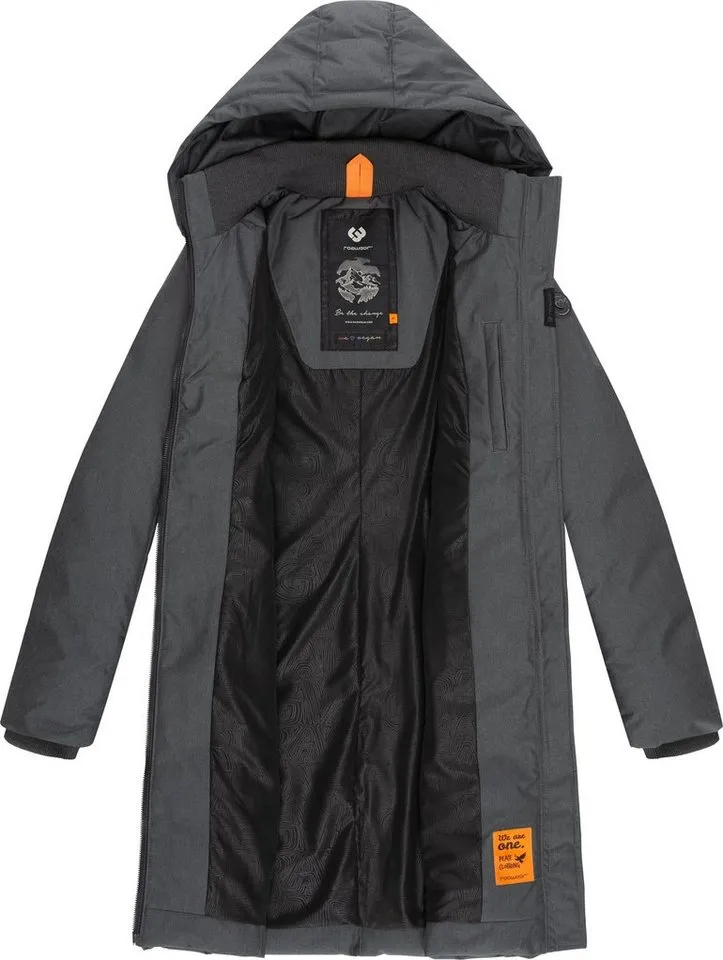 ragwear ragwear Wintermantel Amarri Wasserdichter Winterparka mit großer Kapuze, Schwarz, – Produktbild 1 von 4