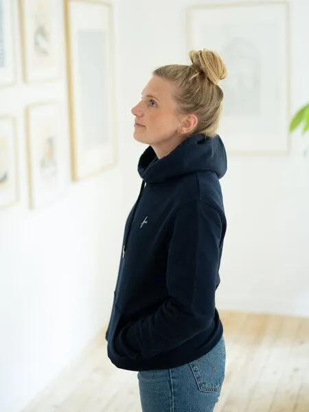 FUXBAU FUXBAU fux Hoodie, Navy, – Produktbild 3 von 4