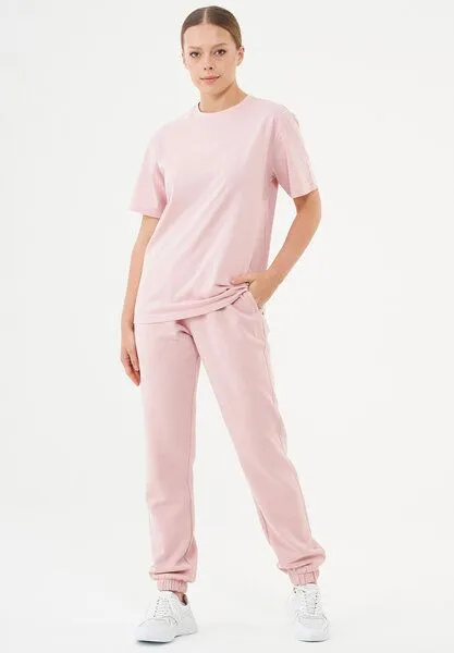 ORGANICATION ORGANICATION ESSENTIALS-TILLO-Unisex Basic T-Shirt aus Bio-Baumwolle, Dusty pink, – Produktbild 2 von 4