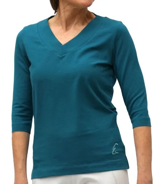 ESPARTO ESPARTO Halbarm-Shirt "Sundar", Petrol, – Produktbild 2 von 2