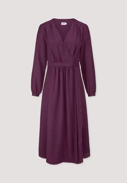 hessnatur hessnatur Kleid Midi Regular aus reiner TENCEL Lyocell, Fuchsia, – Produktbild 4 von 4