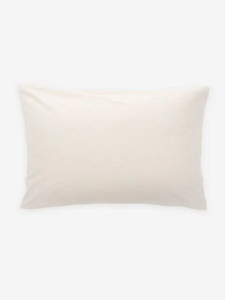 erlich textil erlich textil Cotton Select Flanell Kopfkissenbezug aus Bio-Baumwolle, made in Europe, Marzipan, – Produktbild 2 von 4