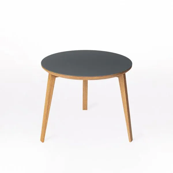 klotzaufklotz klotzaufklotz Beistelltisch Linoleum, Pewter, – Produktbild 1 von 4