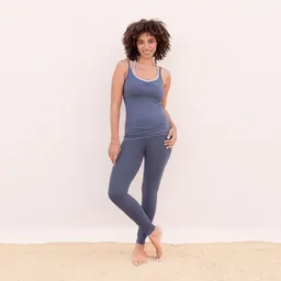 Jaya Jaya KATE - Damen - Klassische High-Waist Leggings, elastisch, doppelte Taillenpartie – Produktbild 1 von 1