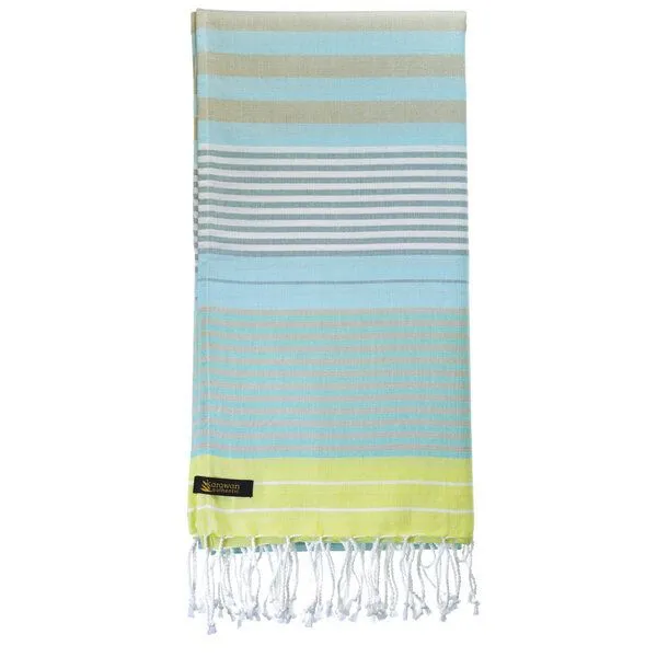 Karawan authentic Karawan authentic Hamamtuch Bio-Baumwolle Sud, Sunny lime, – Produktbild 2 von 3