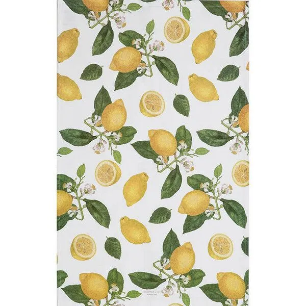 Koustrup Koustrup Gartenmotiv-Geschirrtücher aus 100% Bio-Baumwolle, 48 x 70 cm, Lemons, – Produktbild 2 von 4