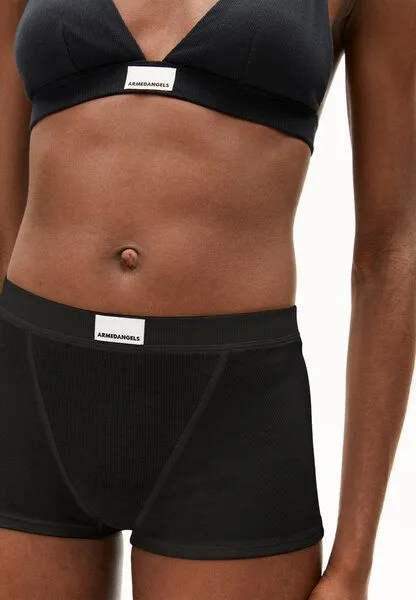 ARMEDANGELS ARMEDANGELS ERYNAA RIB Damen Ripp-Shortie aus Bio-Baumwoll Mix, Black, – Produktbild 3 von 4