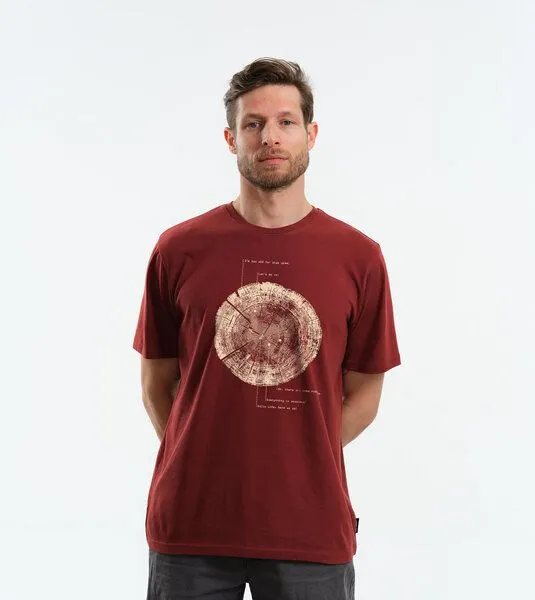 Gary Mash GARY MASH T-Shirt Liferings aus Biobaumwolle, Kastanie (braun), – Produktbild 2 von 3