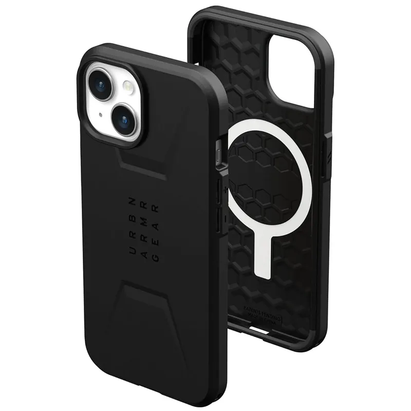 Urban Armor Gear MagSafe-Hülle für Apple iPhone 15 Plus, Urban Armor Gear, Civilian, Schwarz – Produktbild 1 von 1