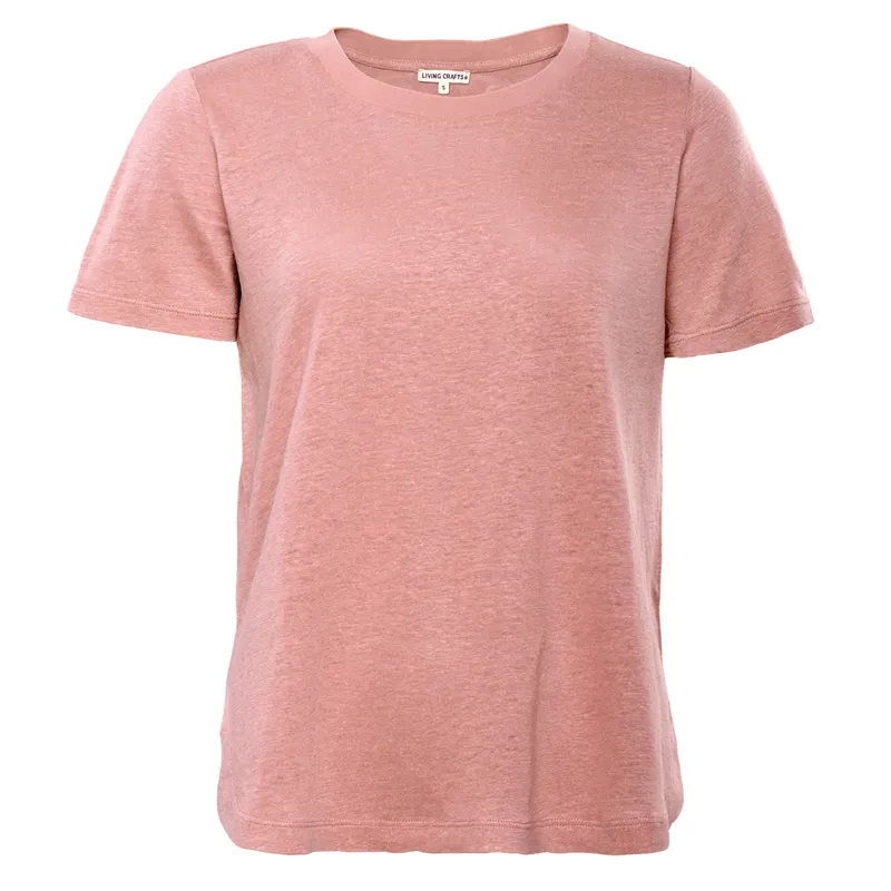 Living Crafts Living Crafts Damen-T-Shirt "TELSA" aus Leinen mit Rundhals-Ausschnitt – Produktbild 1 von 6