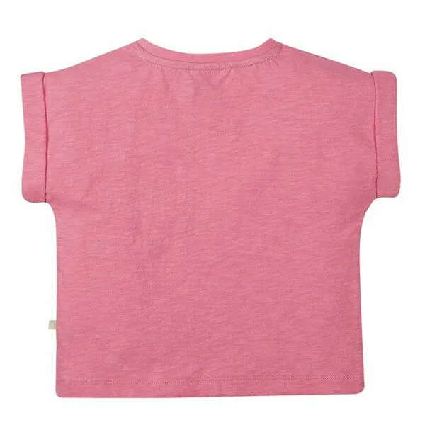Frugi Frugi T-Shirt Pferd in pink Sophia Slub T-Shirt Mid Pink/Horse – Produktbild 4 von 4