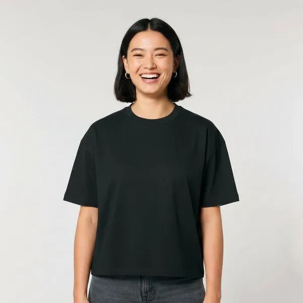 Kultgut Boxistyle Shirt 100% Biobaumwolle / Kultgut, Schwarz, – Produktbild 1 von 4