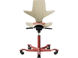HAG HAG Bürodrehstuhl "Capisco Puls 8010" Gestell: blush rose/sand, Stoff: "Mainline Flax" brick red – Produktbild 1 von 1