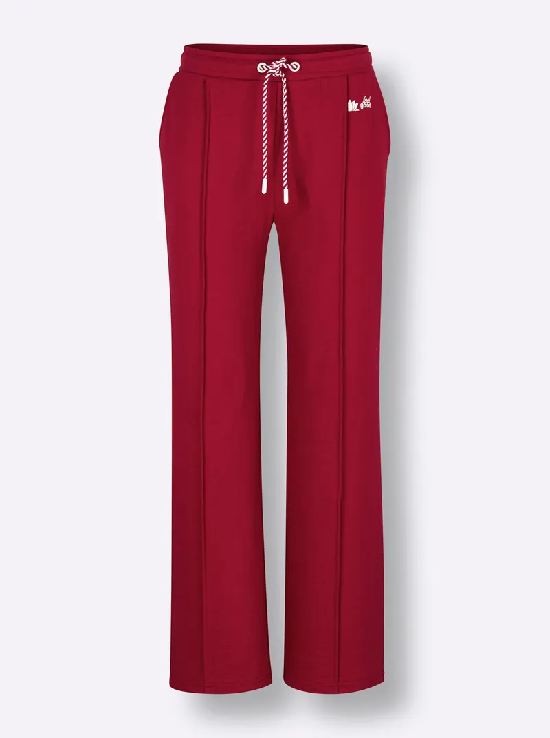 feel good Dehnbund-Hose, Kirsche-weiß, – Produktbild 1 von 2