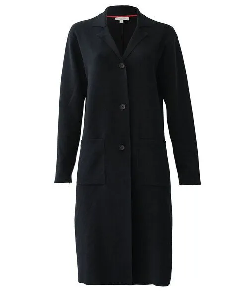 Alma & Lovis Alma & Lovis Strickmantel aus Bio-Baumwolle | Knit Coat, Raven (schwarz), – Produktbild 1 von 1