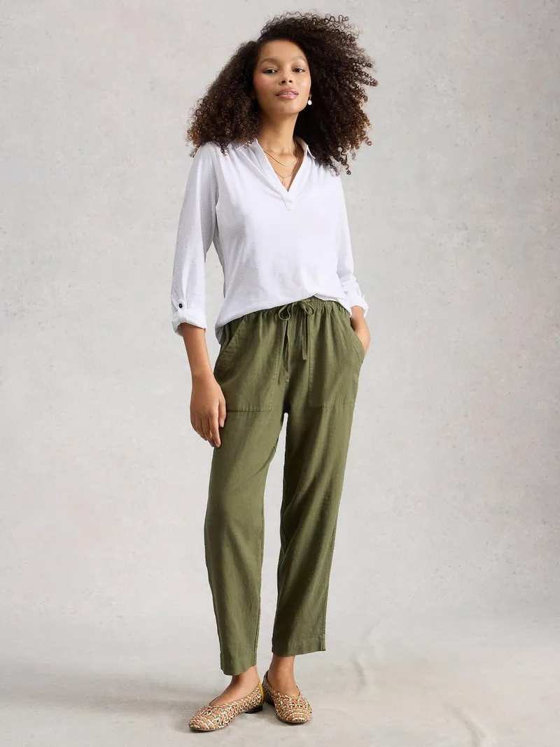 White Stuff Jerseybluse Allie - 42, Reines weiß, – Produktbild 2 von 4