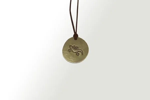 Curió Dobrão Curió Dobrão Messing Halsband Ø32, Braun, – Produktbild 2 von 2