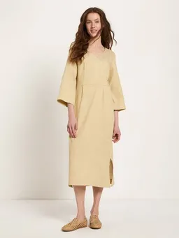LANIUS LANIUS Midikleid (OCS) aus Leinen und Bio-Baumwolle – Produktbild 1 von 1