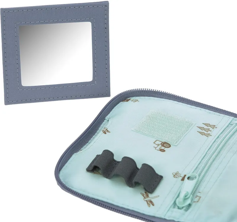Lässig Lässig Kulturbeutel Adventure, Tractor, Mini Washbag, zum Aufhängen, PETA-approved vegan, Blau|braun, – Produktbild 1 von 5