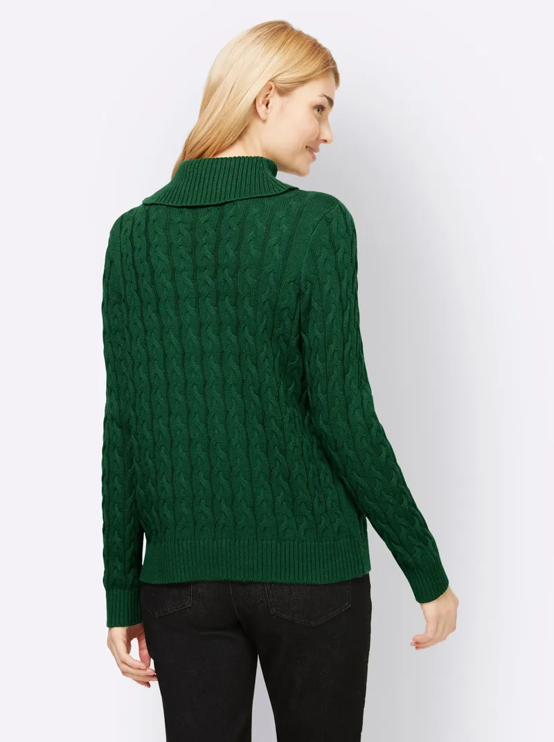 heine Feinstrickpullover moos, Moos, – Produktbild 1 von 2