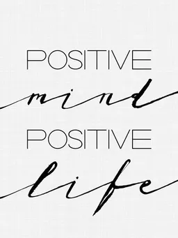 Photocircle Photocircle Poster / Leinwandbild - Positive Mind Positive Life – Produktbild 1 von 1