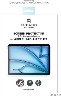 Tucano SCREEN PROTECTOR Glasfolie Apple iPad Air 11''M2, klar – Produktbild 1 von 1