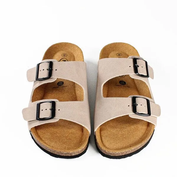 Plakton Plakton Vegane Damen Sandale BETA mit Korksohle und einstellbaren Schnallen, Beige, – Produktbild 4 von 4