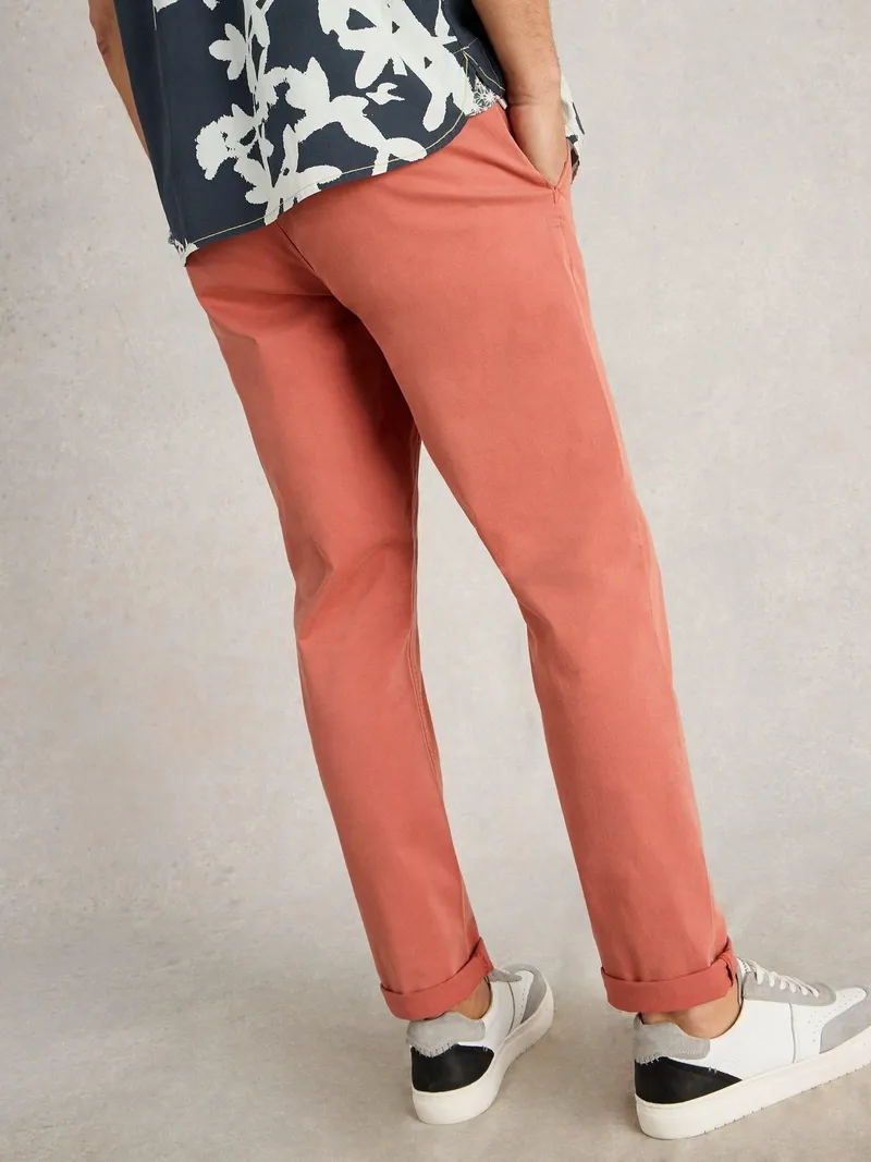White Stuff Pantalon Chino Sutton En Coton Biologique - 36/R, Rosa, – Produktbild 4 von 4