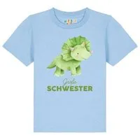 watabout kids watabout.kids T-Shirt Kinder Dinosaurier 01 Große Schwester, Blue soul, – Produktbild 1 von 1