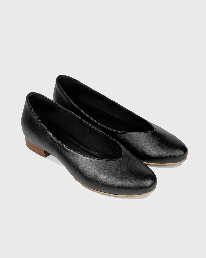 BOHEMA BOHEMA Damen vegan Ballerinas Pina Schwarz, Schwarz, – Produktbild 1 von 2