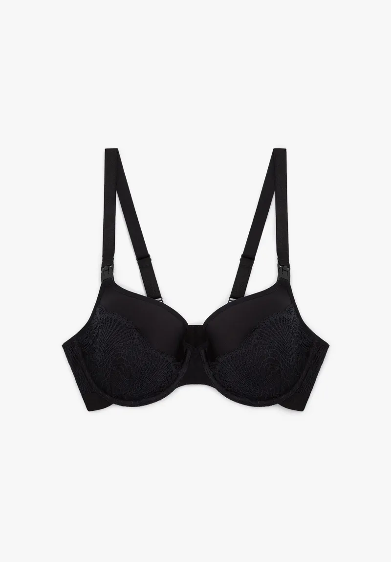 Lovjoi LOVJOI Damen vegan Umstands-Bh Ovina Schwarz, Schwarz, – Produktbild 1 von 2