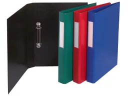 Exacompta 10 Exacompta Ringbücher aus kaschiertem Karton, DIN A4, 2 Ringe, RB 40 mm, sortiert – Produktbild 1 von 1