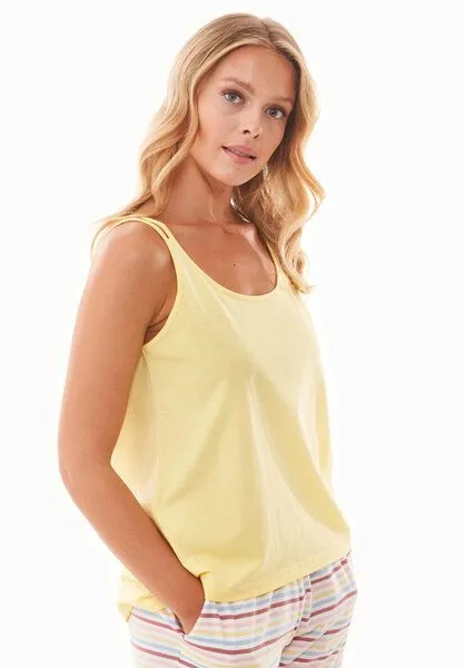ORGANICATION ORGANICATION ALEEXA | Shorts Pyjama-Set aus Bio-Baumwolle, Yellow, – Produktbild 3 von 4