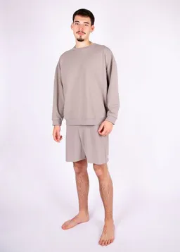 ÆVRIL ÆVRIL Unisex Sweatshirt // Dolphin Grey // Bio-Baumwolle – Produktbild 1 von 1