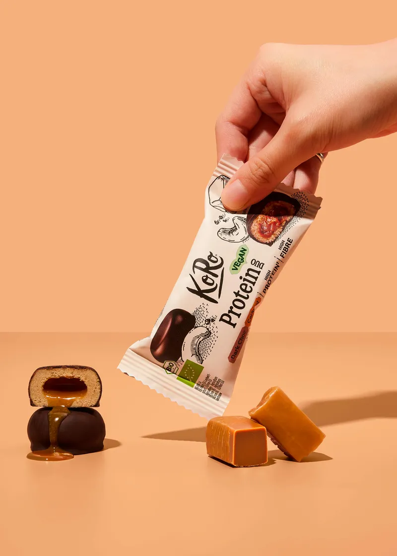 KoRo Bio Protein Duo Dark Choc Cashew Caramel Style | 2 x 20 g – Produktbild 3 von 5