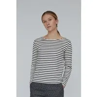 Basic Apparel Basic Apparel Gestreiftes Langarmshirt BRETON aus Bio-Baumwolle – Produktbild 1 von 1
