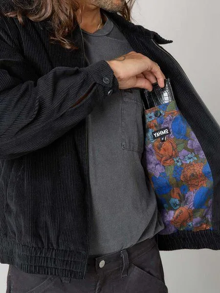 Yahmo Yahmo Dirk Bomberjacke, Schwarz, – Produktbild 3 von 4