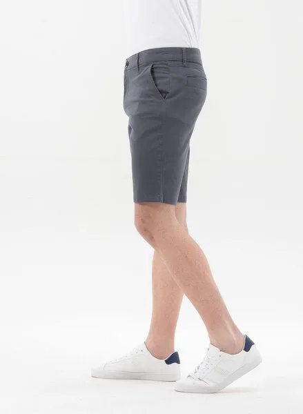 ORGANICATION ORGANICATION Chino-Shorts aus Bio-Baumwolle, Steel, – Produktbild 3 von 3