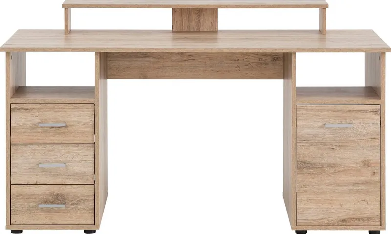 Schildmeyer Schreibtisch Baku, Solide Verarbeitung - Dieses Produkt ist in Deutschland gefertigt, Beige, – Produktbild 2 von 5