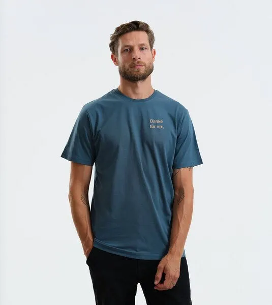 Gary Mash GARY MASH Shirt Danke für nix. aus Biobaumwolle, Petrol, – Produktbild 2 von 3