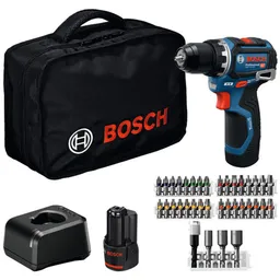 Bosch Professional Bosch Professional Bosch Akku-Bohrschrauber GSR 12V-32, incl. 2x Akku GBA 2 Ah, Ladegerät, Zubehör, Werkzeugtasche – Produktbild 1 von 1