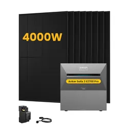 Anker Anker SOLIX Solarbank 3 E2700 Pro, mit 8 x 500 Bifaziale Solarmodule, by Powerness - 5.4kWh / 1 x Smart Meter / Selbstabholung – Produktbild 1 von 1
